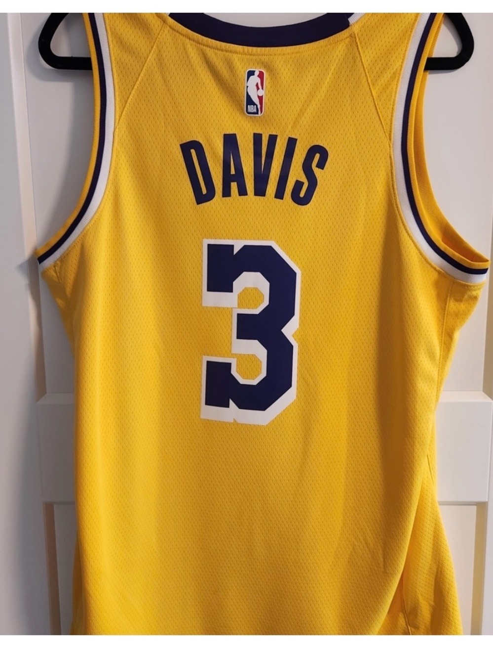 Anthony Davis la lakers yellow #3 Nike nba basketball jersey men’s large